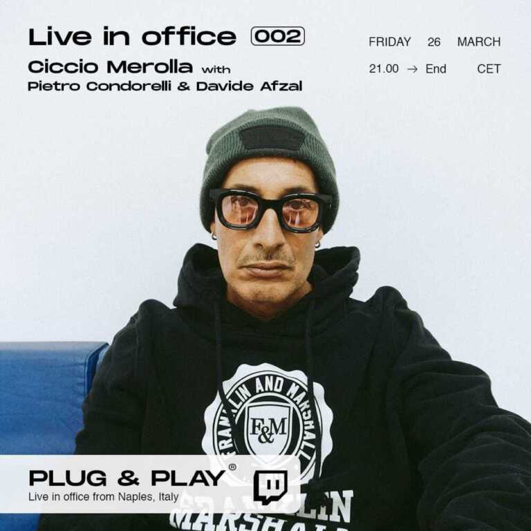 ‘MEROLLATRIO’ in esclusiva per PLUG&PALY LIVE IN OFFICE -VENERDI 26 MARZO ORE 21