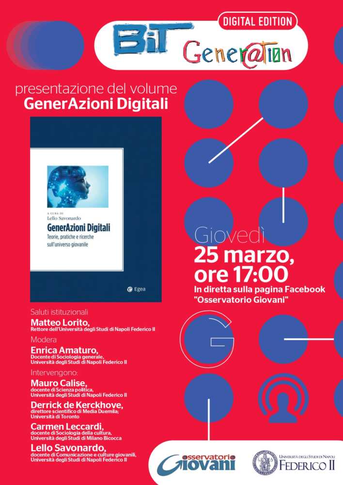 Prof. Lello Savonardo – Webinar “Bit Generation Digital Edition” e presentazione del volume GenerAzioni Digitali