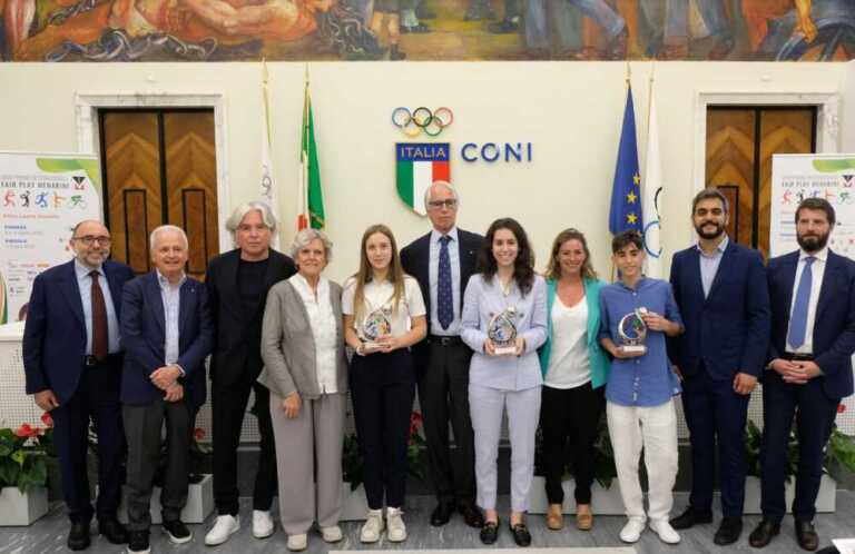 MASSIMILIANO ROSOLINO TRA I PREMIATI DELLA XXVII EDIZIONE DEL PREMIO INTERNAZIONALE FAIR PLAY MENARINI